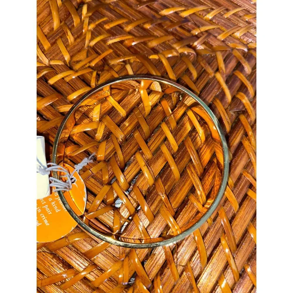 Kate Spade Bridesmaid Idiom Bangle Bracelet Gold Tone Engraved NWT Nordstrom - Picture 3 of 9